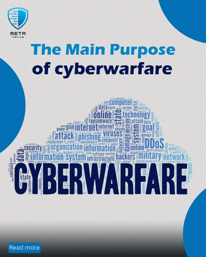 what is the main purpose of cyberwarfare?